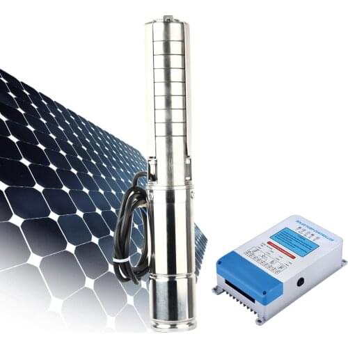 Factory price 3 phase 200m deep well turbine 5 hp 10 hp solar submersible water pump 4SPSC5/310-D216/3000