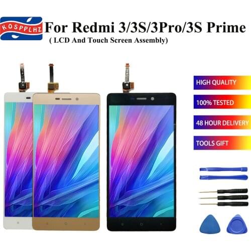 KOSPPHLZ For Xiaomi Redmi 3 3s 3 pro 3s prime LCD Display+Touch Screen Sensor Digitizer Assembly for redmi3 Redmi3s 3pro + tools