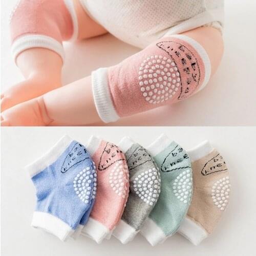 1 Pair Fashion Cute Crawling Elbow Kneepad Cushion Toddlers Baby Girls Boys Knee Pads Protector Safety Mesh Infant Leg Warmer