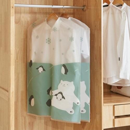 1PCS Clothes Hanging Garment Dress Clothes Suit Coat Dust Cover Storage Bag Pouch Case Organizer Wardrobe Hanging