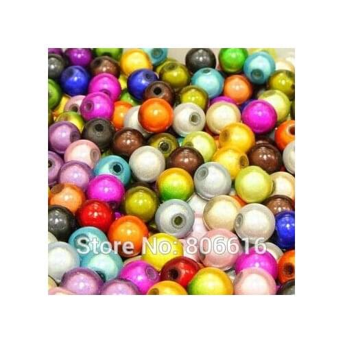 10MM 200Pcs/lot Special Color Intrigue Magical Plastic Acrylic Bead Jewelry Beads