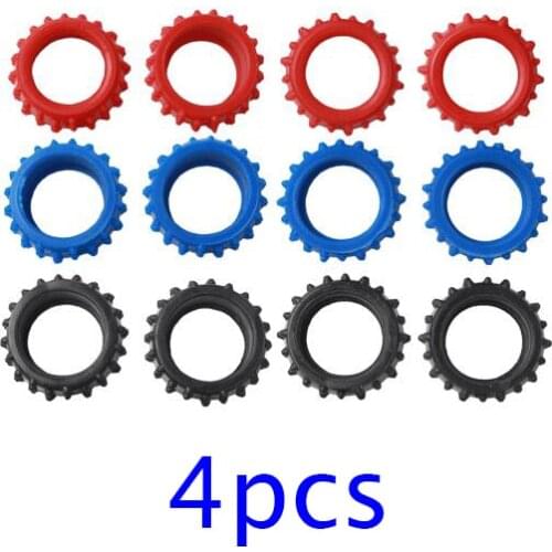 Free Shipping 4PCS Middle Diameter Rubber Tire Thick Tyres Wheels Spare Part For Tamiya Mini 4WD Racing Car