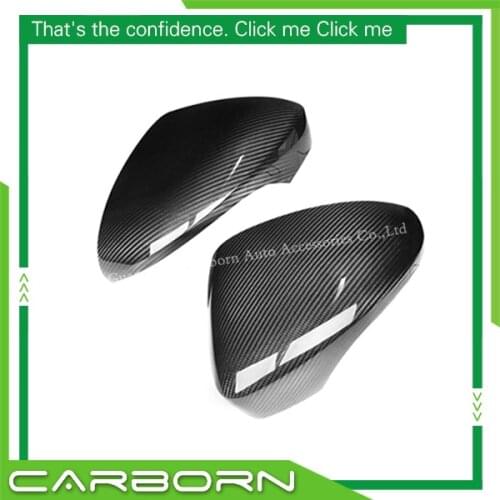 For Panamera 971 2017 Add On Style Carbon Fiber Mirror Cover Body Side Rear View Mirror Caps