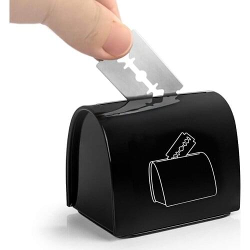 Larger Capacity Recyclable Blade Recycling Box Razor Disposal Case Iron Blade Processing Box Sealing Design