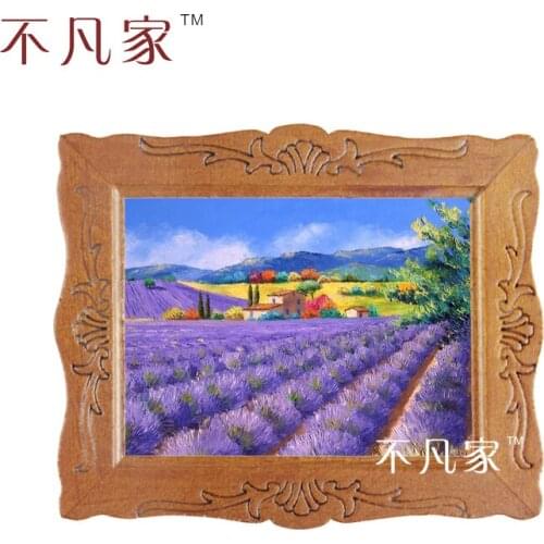 Dollhouse 1:12 scale Wholesale miniature classical lavender garden oil painting D-13