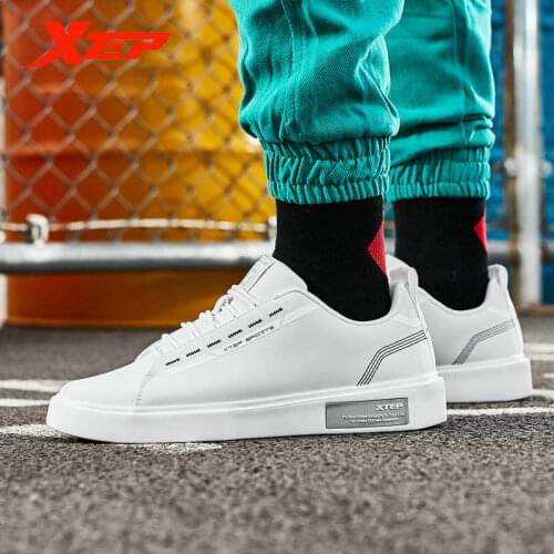 Xtep Fashion Male Skateboarding Shoes Leisure Walk Student Waterproof Sneakers Shoe Skateboard Shoes For Mens 881119319215