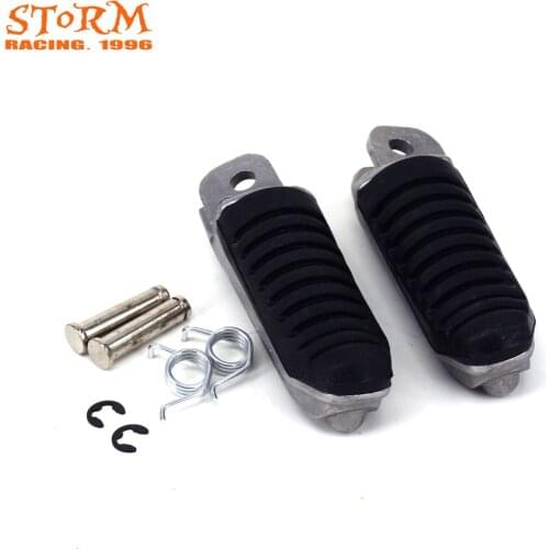 Motorcycle Front Foot Pegs Footrest Pedals Aluminum For GSX-R1100 GSXR1100 89-98 GSX750F GSX750 KATANA 93-05 RF600 93-98 RF900