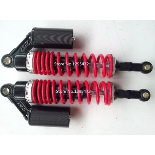 New red+black 7mm spring 340mm rear air shock absorbers FOR cb400 99-11 vtec 92-98 sf xjr400 Dirt Bike Gokart Quad ATV