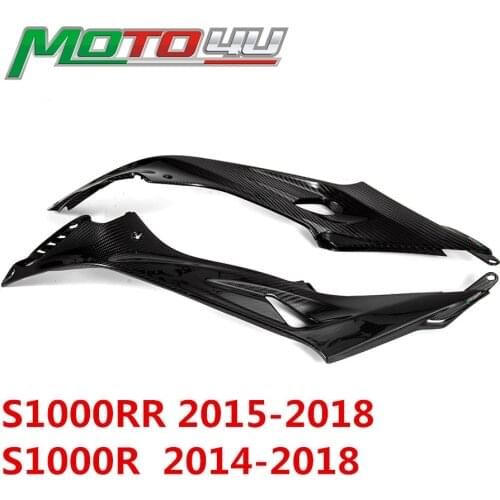 Real Carbon Fiber Gas Tank Side Trim Cover Panel Fairing 100% Twill Weave For BMW S1000RR 2015 2016 2017 2018 S1000R 2014-2018