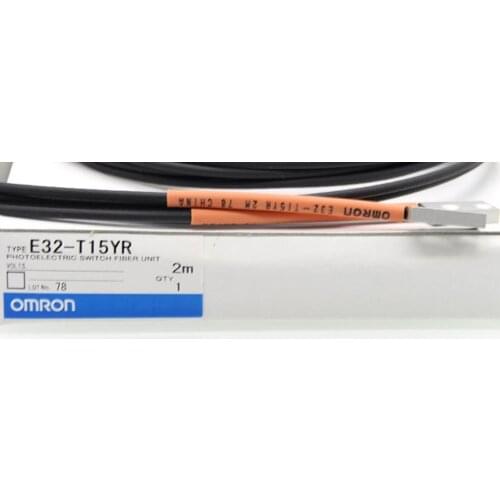 Omron brand new original authentic pair of radio optical fiber line sensor E32-T15YR/T15XR/T15ZR