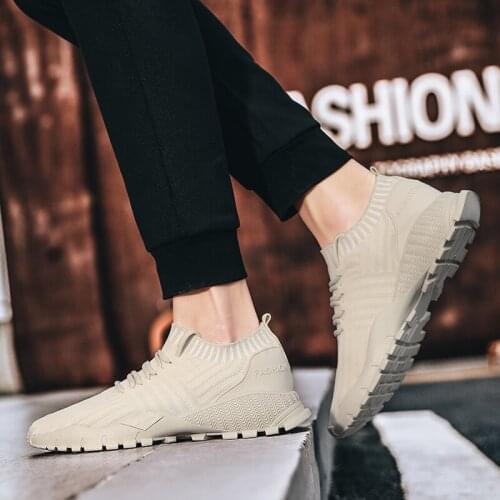 On zapatos leisure sneakers white Casual casual Fashion Mens fashion Shoes knitting sports summer de male hombre 2020 sapatos s