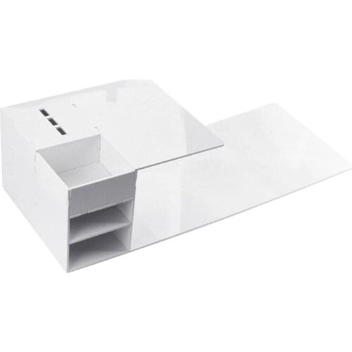 BX0F Eyelash Extension Pillow Shelf Stand White Display Cabinet Makeup Tool Organizer for Eyelash Extension Pillow