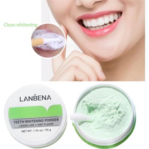 Teeth Whitening Oral Care Lemon Lime Dental Teeth Cleaning Oral Hygiene Remove Plaque Activated Teeth Whitener Powde