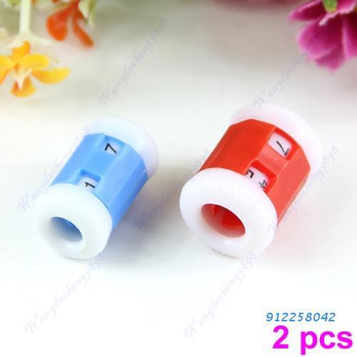 2pcs Plastic Pride Row Counter 2 Sizes Knit Knitting Needles New