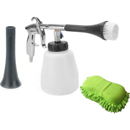 Wash Sprayer & Bottle with Brush Sponge High Pressure Car Interior Exterior Cleaning Tools