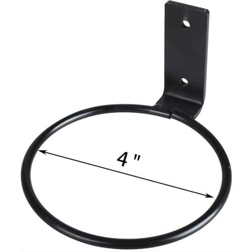 Folding Pot Ring Holder Trays Wall Mounted 4 Inch Indoor Outdoor Decoration Garden Balcony Black Metal Planter Hooks