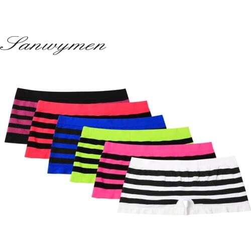 Cotton Panties Womens Boyshort New Female Breathable Pants Ladies Underwear Girls Underpant Fat Boxer Shorts DY-015-004
