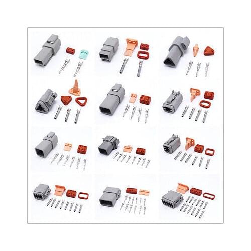 Waterproof Connector Deutsch DT06 Or 04 /2~12Pin Male Female Auto Connector Plug
