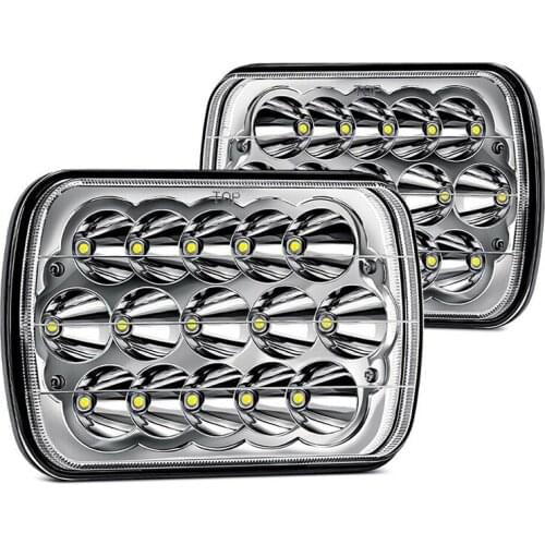 YOUSTAR h6054 Led Headlight Rectangular 5x7 Inch Sealed Type For Jeep Wrangler YJ XJ