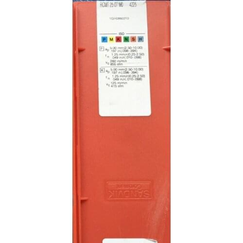 10PCS CARBIDE INSERT RCMT 2507 MO 4225