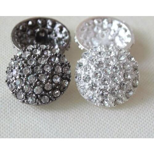 2PCS Rhinestones Buttons for Clothing Shank Handle Coat Jacket Women Button Clothes Shank DIY Apparel Sewing Accessories Shirt