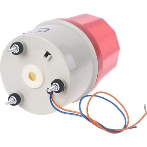 220V/12V/24V LED Alarm Light Warning Lamp Signal Buzzer Rotary Strobe Flash Siren Emergency Sound Illumination Hummer