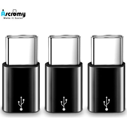 3PCS Micro USB to Type C Adapter Converter For Xiaomi Huawei P20 Lite P30 Honor 10 Mate 20 Pro One Plus 6T Oneplus 6 5 7 Typec