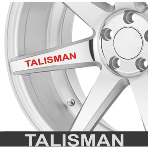 4pcs For RENAULT AKANA KAPTUR ZOE LOGAN KOLEOS ESPACE SANDERO TALISMAN TWINGO RS LINE Car Wheels Rims Racing Decal Sticker