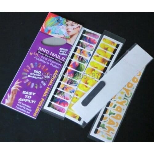 5Pcs With Package Brand New Adhesive Mix Style Nail Sticker NEW Nail Fashion Film Nail Patch