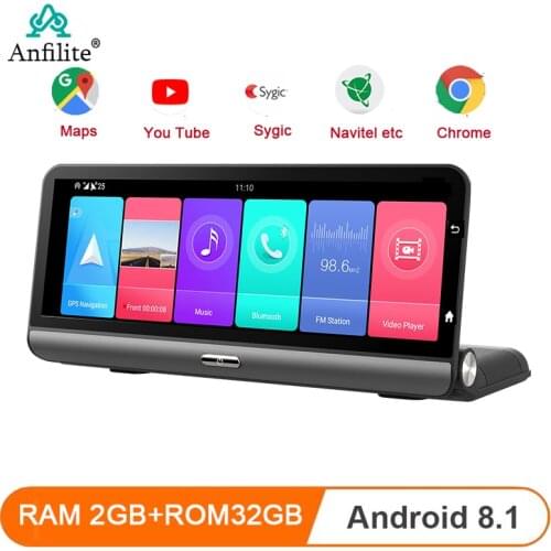 Anfilite E03 4G Car Camera GPS 7.8" Android 8.1 Car DVRs 2GB+32GB GPS navigation dash cam DVR Parking Monitoring Dashboard