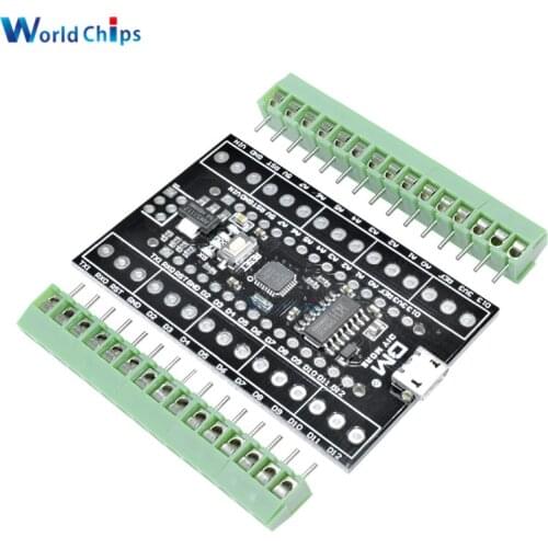 Atmega328P Nano V3.0 3.0 CH340G CH340 Driver Terminal Shiled Adapter Expansion Board Micro Controller USB Module For Arduino