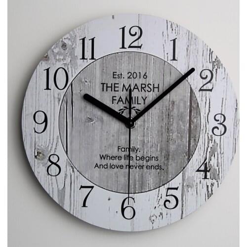 Large Kitchen Wooden Wall Clocks 2019 New Arrivals Needles Modern Quartz Clock Home Vintage Decor Relogio De Parede