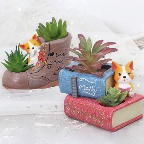 2020 Flavor Flowerpot Dog Pattern Flowerpot Pen Holder Storage Box Series Home Garden