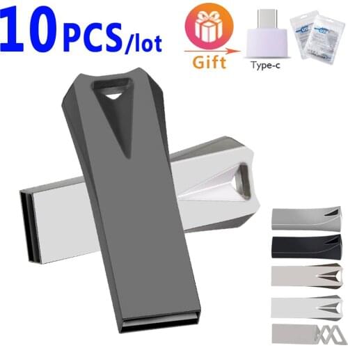 10pcs/lot Customize logo USB 2.0 Flash 4GB 8GB 32GB 64GB 128GB U Disk USB 2.0 Flash Drive Waterproof memory stick