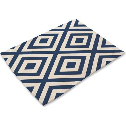 Geometric Placemat Wave Triangle Pattern Table Mat Creative Table Napkin For Wedding Kitchen Decor Creative Car Placemat