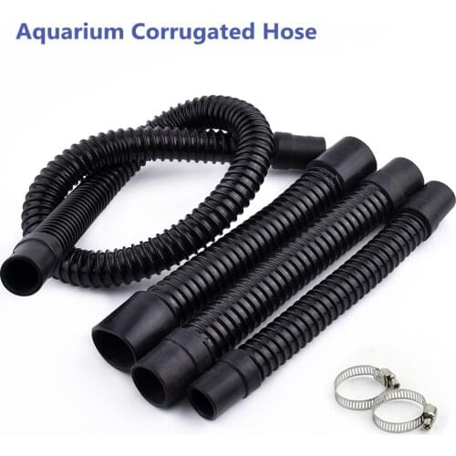 25/32/40mm 0.3/0.5/1.0/1.5M Size Aquarium Corrugated Pipe Durable Fish Tank Inlet Outlet Joint Aquarium Water Pipe Supplies