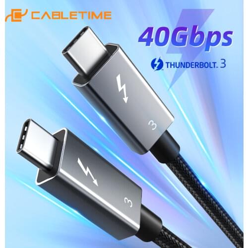 USB C to USB C Cable PD 100W Thunderbolt 3 Certified 40Gbps Type C to C USB3.1 Fast PD Cable for Macbook Pro Quick Charge C024