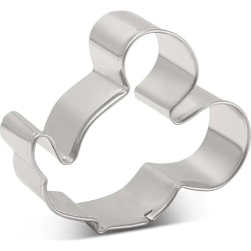 KENIAO Mouse Side Face Cookie Cutter for Kids Party Biscuit / Fondant / Sandwich Cutter - 9 * 8.7 cm - Stainless Steel