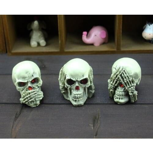 Small Skeleton Ghost Horror Creative Skull Gifts Home Furnishing Wedding Decoration Creative Desktop Decoration