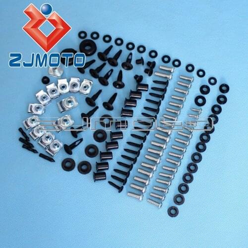 Motorcycle Fairing Bodywork Bolt Kit For Kawasaki Ninja ZX-6R ZX6R Bolts Kit 2003-2004 Complete Fairing Bolt Nut Screws