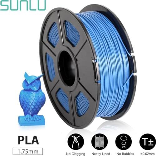 SUNLU PLA 3D Printer Filament 1.75mm 1KG/2.2lb Spool PLA PLUS Printer Filament Environmentally friendly harmless and degradable