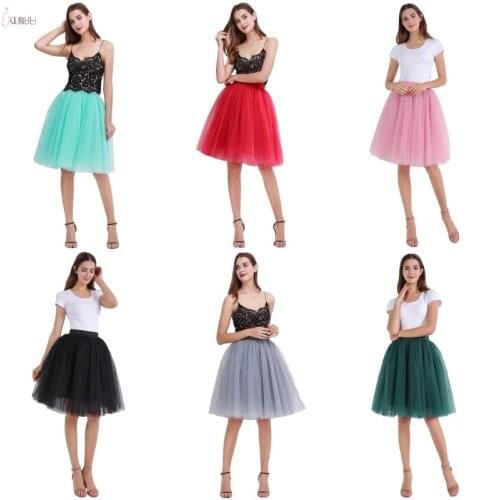 Rockabilly White Black Short Tulle Wedding Bridal Petticoat Crinoline Woman Tutu Skirt Wedding Accessories jupon mariage