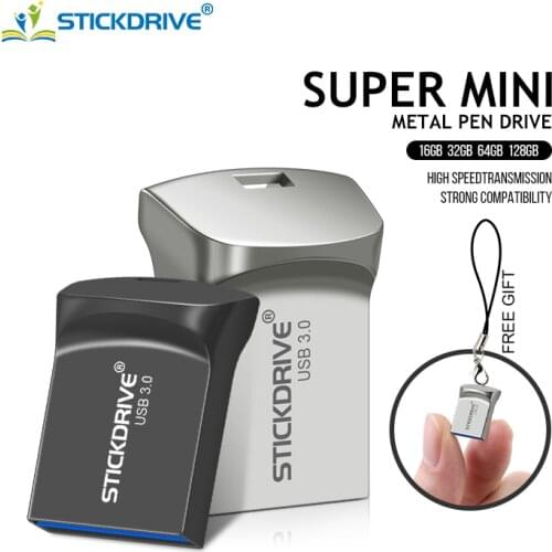 Super Mini Metal Pen Drive Usb3.0 Flash Drive 64GB Waterproof Pendrive 4G 8GB 16GB 32GB 128GB 256GB USB 3.0 Memory Stick U Disk