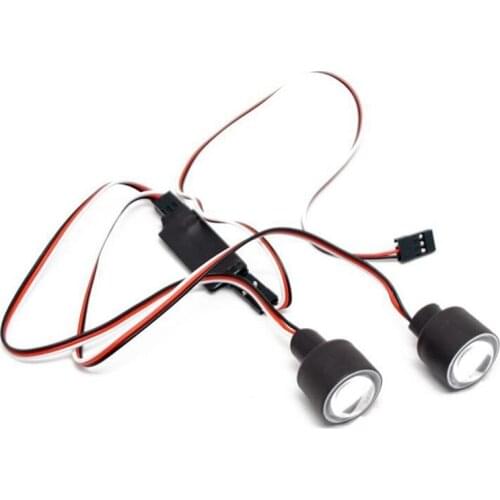 RC Car Headlight LED Lights for 1/8 1/10 RC Crawler Car Axial SCX10 90046 YK4082 YK4101 YK4102 KM RC4WD D90