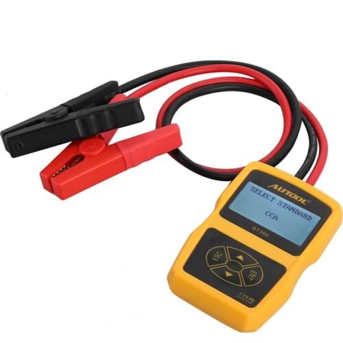 Original AUTOOL BT360 Car Battery Tester Analyzer 12V Digital Automotive Multi-Language Vehicle Cranking Charging Scanner Tool