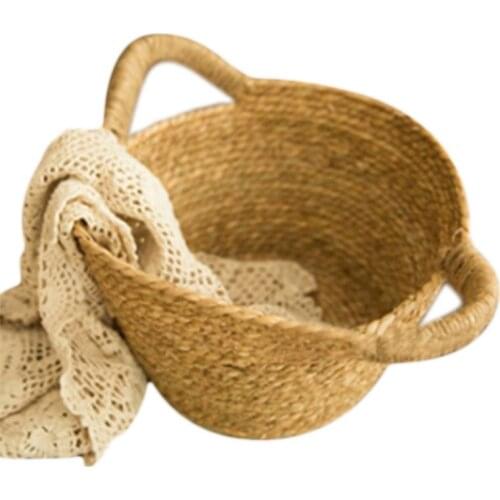 Newborn Photo Shooting Basket Children Baby Full Moon Photography Woven Baskets