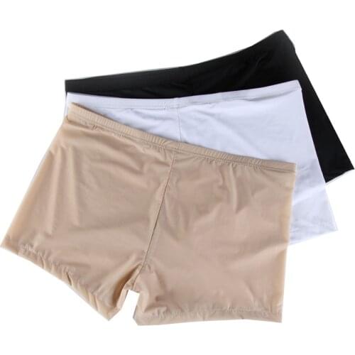 Low-waist Mens sexy Underwear Boxer ice silk male Shorts Panties C080