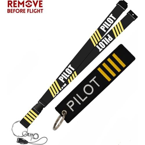 Remove Before Flight Aviation Gifts Lanyard Keychain Turbo Keychain Crew Neck Strap Pilot Lanyard Keychain Anti Static Keychain