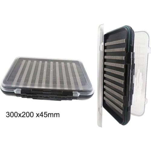 Aventik Maxium Waterproof Fly Suitcase ABS Plastic Selection Box 12X 8X1.8inch Fly Fishing Boxes L