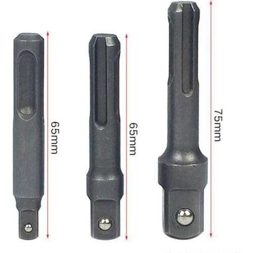 High quality 3pcs electric hammer transformation joint batches SDS handle connecting rod impact drill chuck sleeve transfer